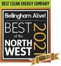 2021 Best Clean Energy Company Gold - Best of the Northwest